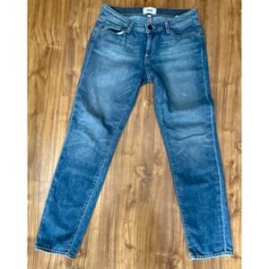 Paige Jeans‎ Womens 26 Jimmy Jimmy Crop Blue Capri Denim